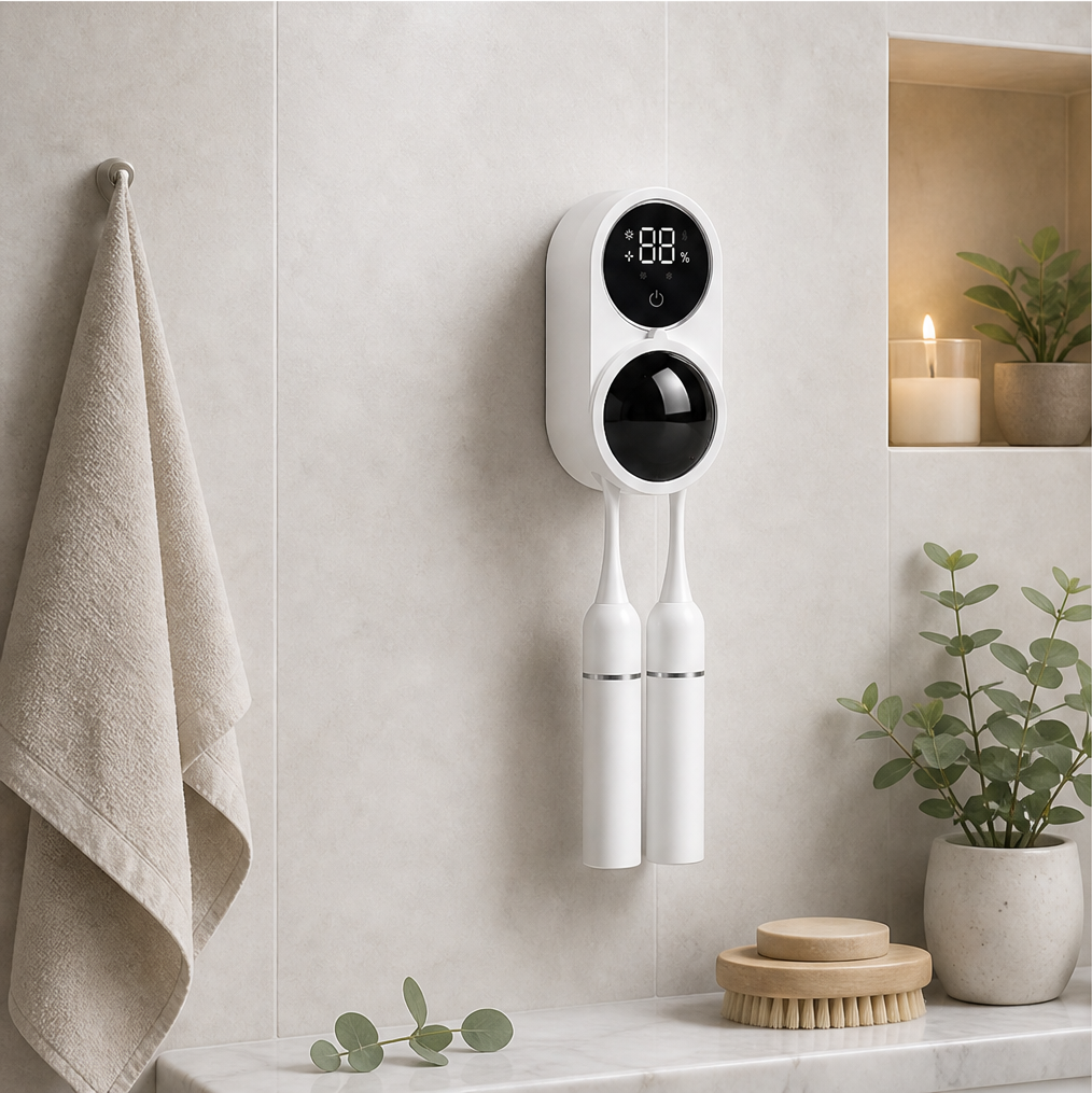 HYGEN™ Dual-Slot UV Toothbrush Sanitizer