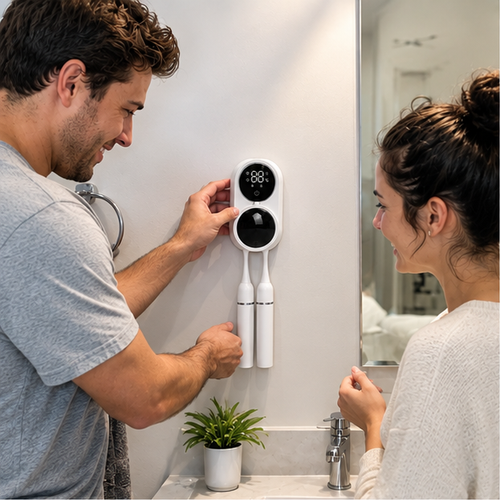 HYGEN™ Dual-Slot UV Toothbrush Sanitizer